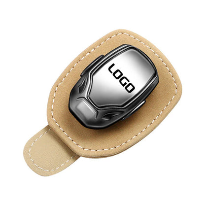 Suede Multifunctional Glasses Clip with your car logo
