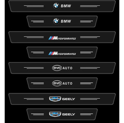 CarbonGrip PRO | Custom door sills stickers (limited white edition)