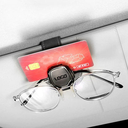 Suede Multifunctional Glasses Clip with your car logo