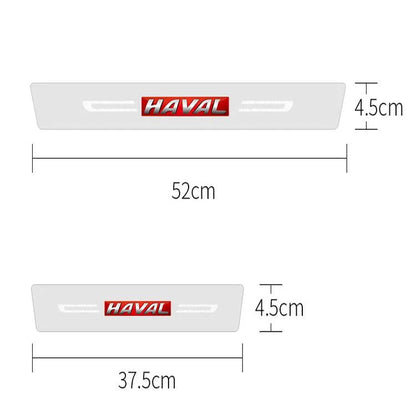 CarbonGrip PRO | Custom door sills stickers (limited white edition)