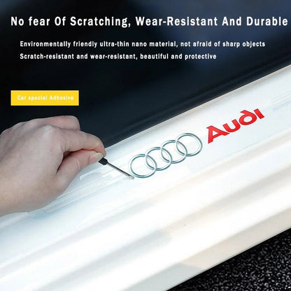 CarbonGrip PRO | Custom door sills stickers (limited white edition)